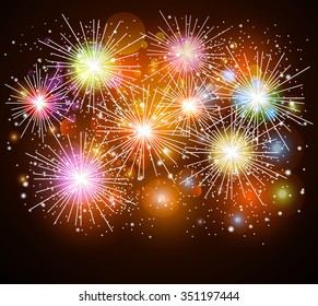 Colorful fireworks