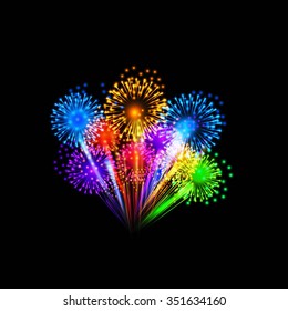 Colorful fireworks