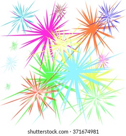colorful fireworks
