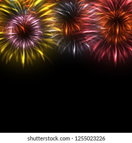 Colorful Fireworks Background