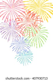 Colorful fireworks background