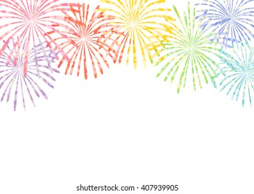 Fondo de fuegos artificiales de colores