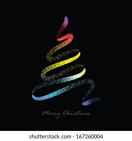 Colorful Fireworks Christmas tree