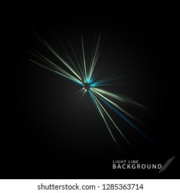 Colorful fireworks radiating, lines. Vector illustration.Dynamic style. Abstract background blast, lines moving fast from the outside, radiating sharply