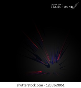 Colorful fireworks radiating, lines. Vector illustration.Dynamic style. Abstract background blast, lines moving fast from the outside, radiating sharply