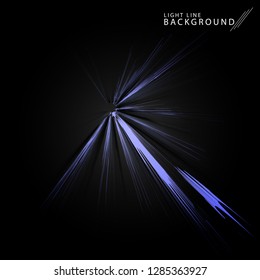 Colorful fireworks radiating, lines. Vector illustration.Dynamic style. Abstract background blast, lines moving fast from the outside, radiating sharply