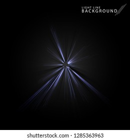 Colorful fireworks radiating, lines. Vector illustration.Dynamic style. Abstract background blast, lines moving fast from the outside, radiating sharply