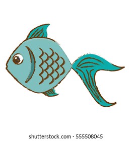 colorful fish icon image vector illustration design 
