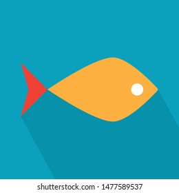 colorful fish icon- vector illustration