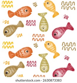 Colorful fish make cute wallpaper