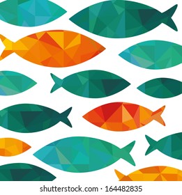 Colorful fish pattern