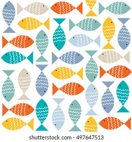colorful fish pattern