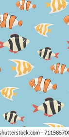 Colorful fish pattern