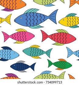 colorful fish pattern