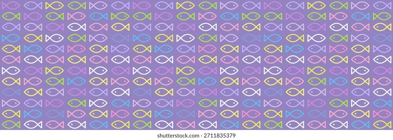 Colorful Fish seamless pattern texture