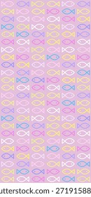 Colorful Fish seamless pattern texture