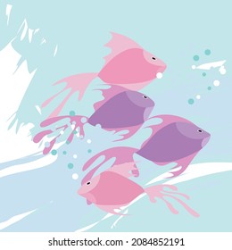 Colorful Fish Under The Sea