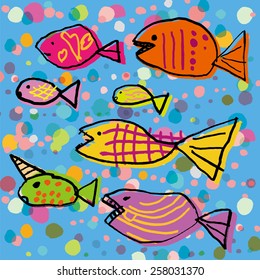 Colorful fish us