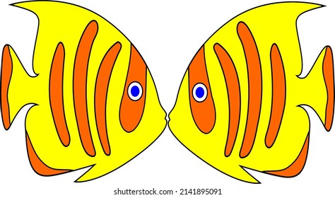 Colorful fish vector can be used for many projects.