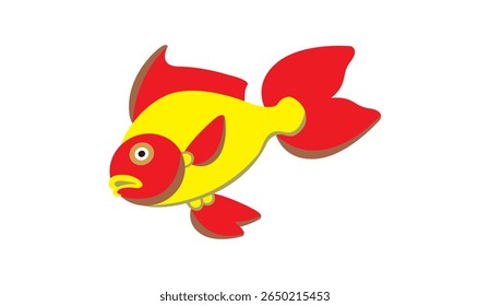 Colorful Fish Vector Illustration | Aquatic Animal | Marine Life Design