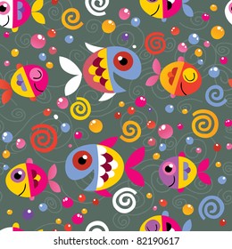 Colorful fishes pattern