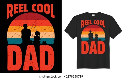 Colorful fishing vintage t shirt design Vector graphic, typographic poster or t-shirt print readyany products black background