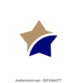 Colorful five-point star design representing creativity and innovation in a modern context