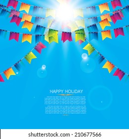 Colorful flag background
