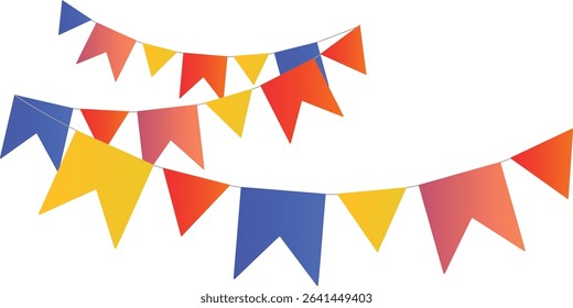COLORFUL FLAGS FOR THE JUNE FESTIVAL