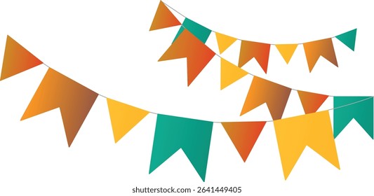COLORFUL FLAGS FOR THE JUNE FESTIVAL