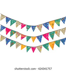 colorful flags pattern