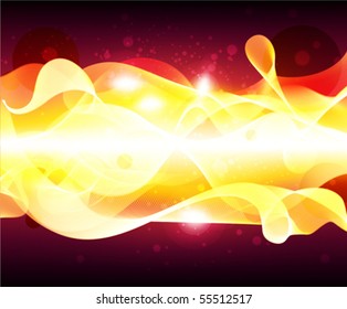 Colorful flame surface. Vector abstract background