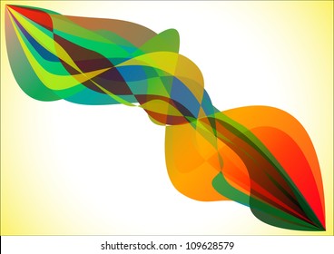 Colorful flames