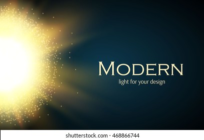 Colorful Flash. Abstract Light Background. Powerful Explosion. Sunshine design. Vector illustration