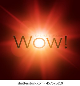 Colorful Flash. Elegant Transparent Design. Beautiful Explosion. Vector illustration