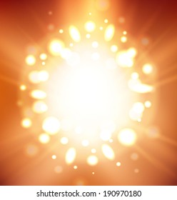 Colorful flash light abstract background. Vector illustration