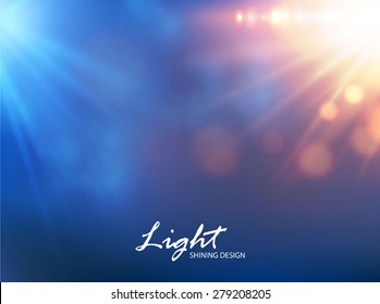 Colorful flash lights. Vector illustration