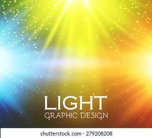 Colorful flash lights. Vector illustration