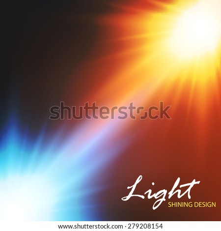 Colorful flash lights. Vector illustration