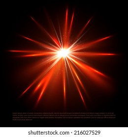 Colorful flash. Vector illustration