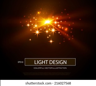 Colorful flash. Vector illustration