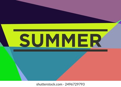 Farbige flache abstrakte geometrische psychedelische Pop Art Poster Hintergrund für Sommer-Design