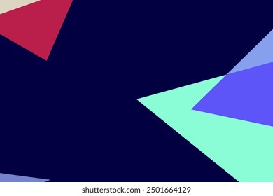 Colorful flat abstract geometric psychedelic pop art poster background