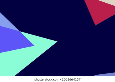 Colorful flat abstract geometric psychedelic pop art poster background