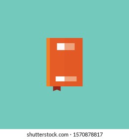 colorful Flat Book icon vector