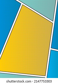 Colorful flat comic style vector background