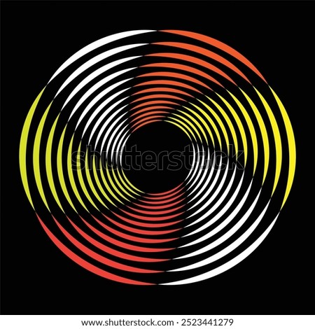 Colorful Flat design spiral background
