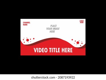 Colorful and flat design of video thumbnail design