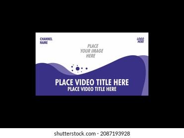 Colorful and flat design of video thumbnail design
