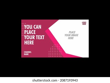 Colorful and flat design of video thumbnail design